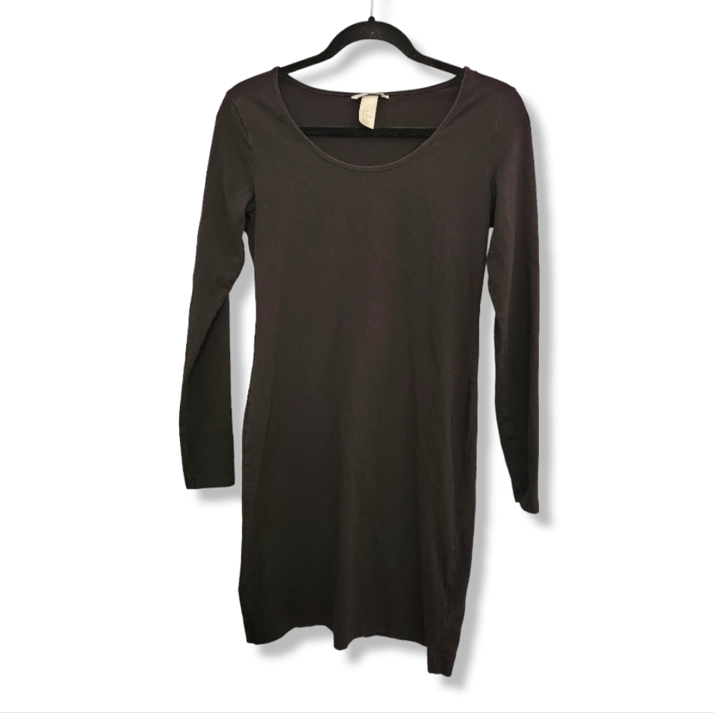 H&M Basic Black Long Sleeve Dress